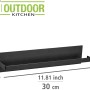Wenko Küchenrollenhalter Ima, magnetisch, schwarz, für Grill & Küche.