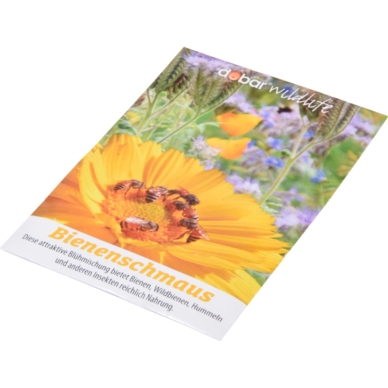Samenmischung Bienenschmaus für Insektenhotels, Dobar Wildblumenmischung für Bienen und andere Insekten.