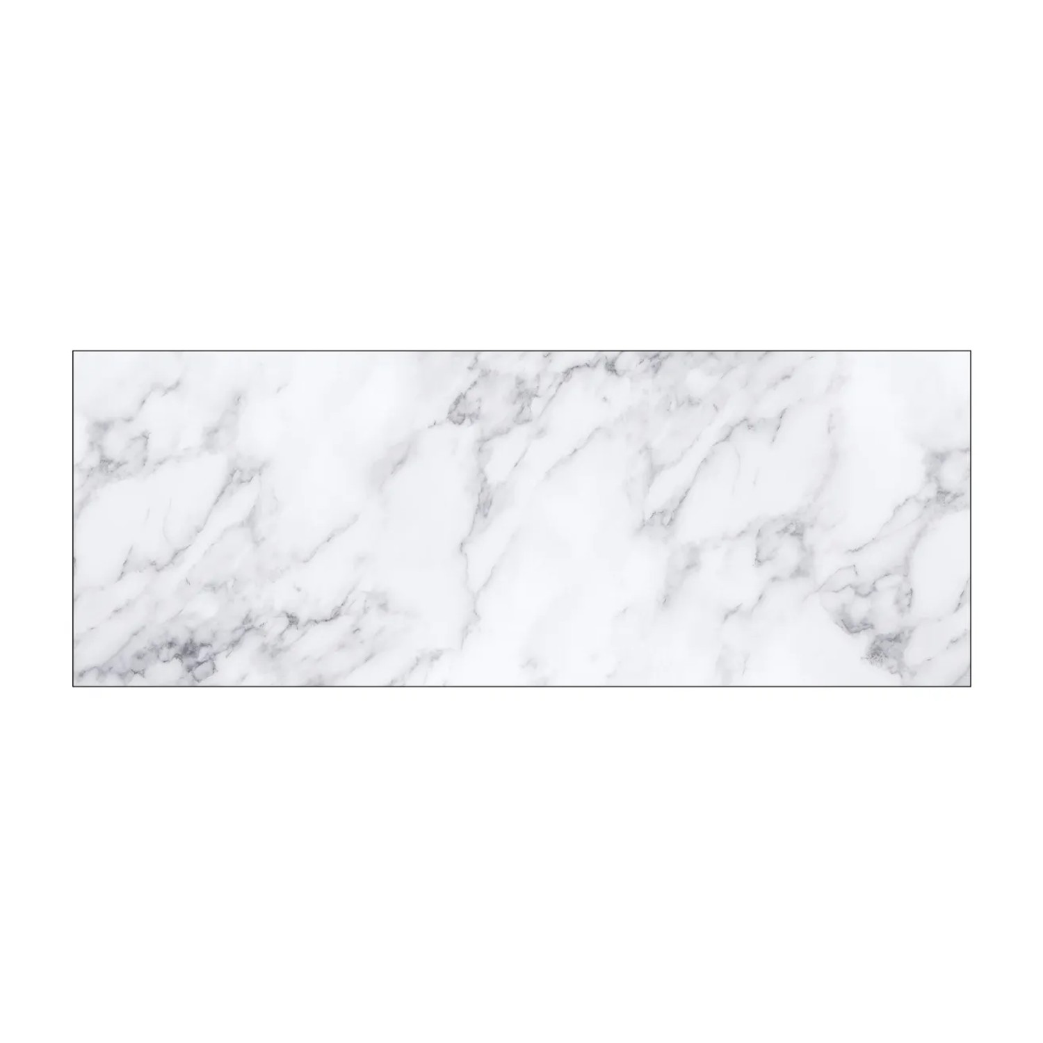 MySpotti Küchenrückwand Profix Cucina Patricia 160 x 60 cm Weiß-Marmoriert