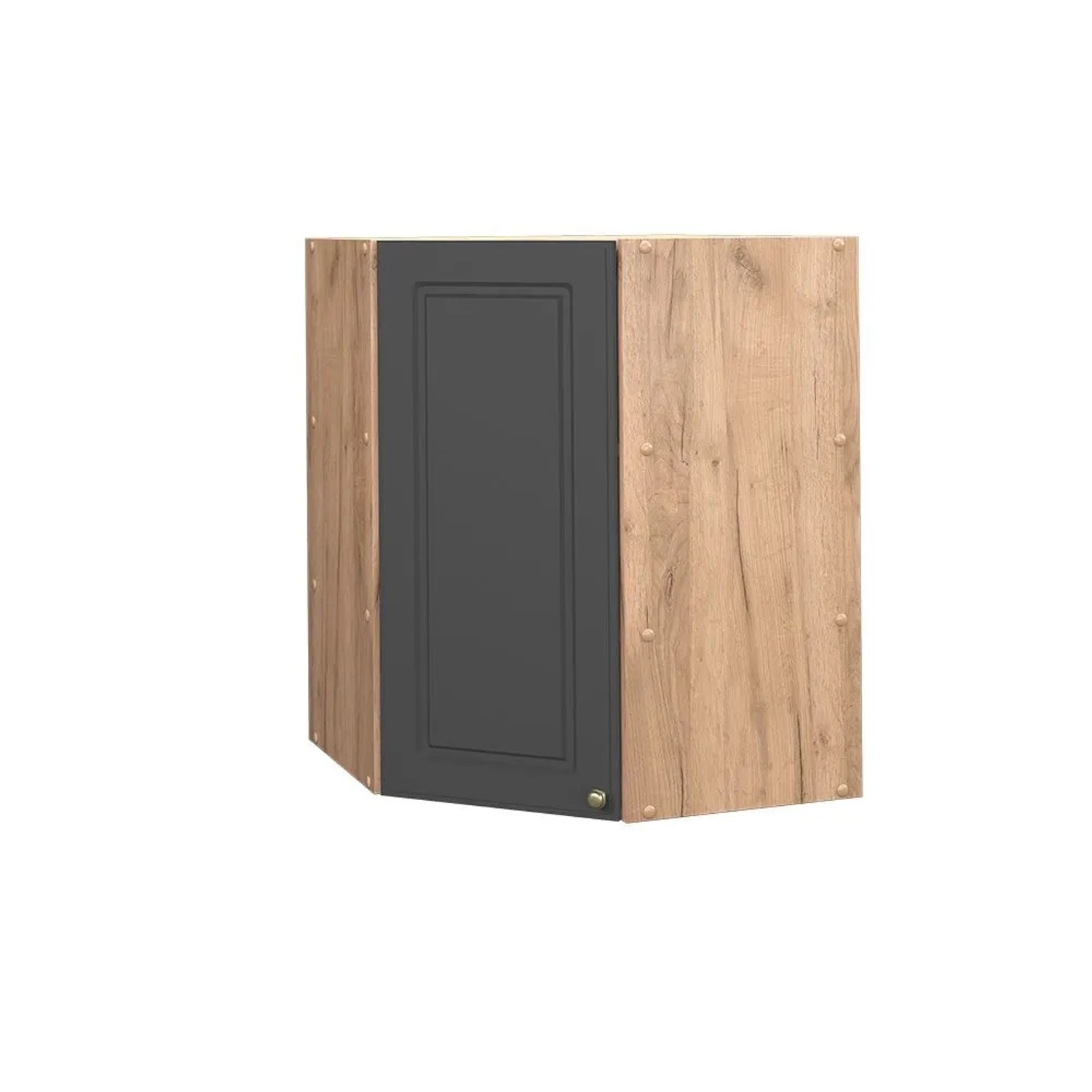 Vicco Eckhängeschrank Fame-Line Küchen-Eckschrank Anthrazit-Gold Goldkraft Eiche 57 cm