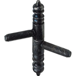 Hettich Einbohrband Antik, Möbelband für gefalzte Türen, Stahl, Vintage-Look.