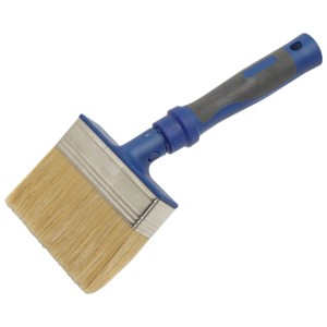 LUX abgewinkelter Flächenstreicher, 100 mm, mit 2K-Griff für schwer erreichbare Stellen.