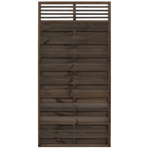 Sichtschutzzaun Element Wien, grau, 180x90cm, aus Holz für den Garten.