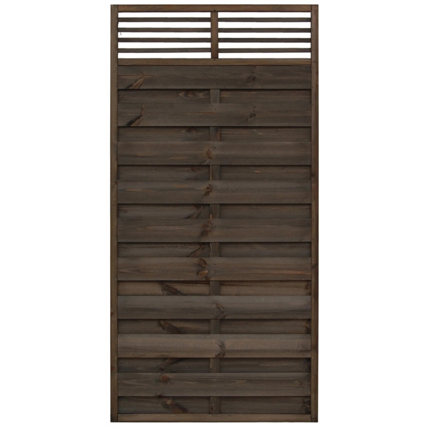 Sichtschutzzaun Element Wien, grau, 180x90cm, aus Holz für den Garten.
