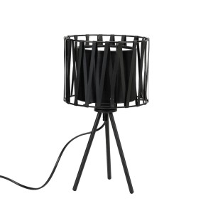 EASYLIGHT Tischlampe Schwarz Dreibein 35 cm Hoch Modern E27