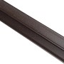 Kovalex WPC Wandabschlussleiste in Graubraun, 4x4x250 cm, für Terrassendielen.