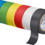 Isolierband-Set mit 6 Rollen in verschiedenen Farben (Gelb, Rot, Blau, Grün, Schwarz, Weiß).