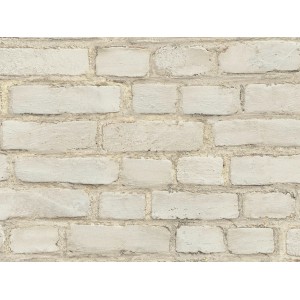 A.S. Création Vliestapete Neue Bude 2.0: Naturstein-Optik in Sand-Weiß für dekorative Wände.