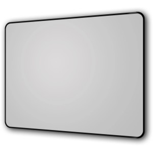 Rechteckiger DSK Design Wandspiegel Black Magico (80x60 cm) mit schwarzem Rahmen.