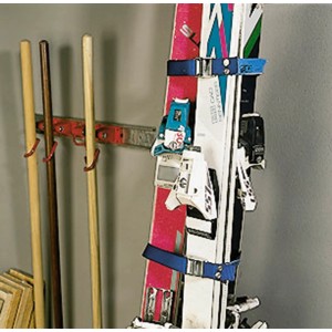 2er Set Zurrgurte mit Klemmschloss (25mm x 2,5m) zum Sichern von Skiern beim Transport.