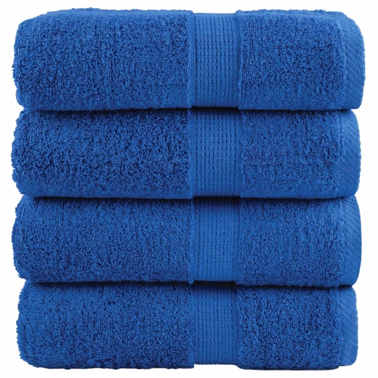 vidaXL Premium-Seiftücher 4 Stk Blau 30x30 cm 600 g/m2 Baumwolle
