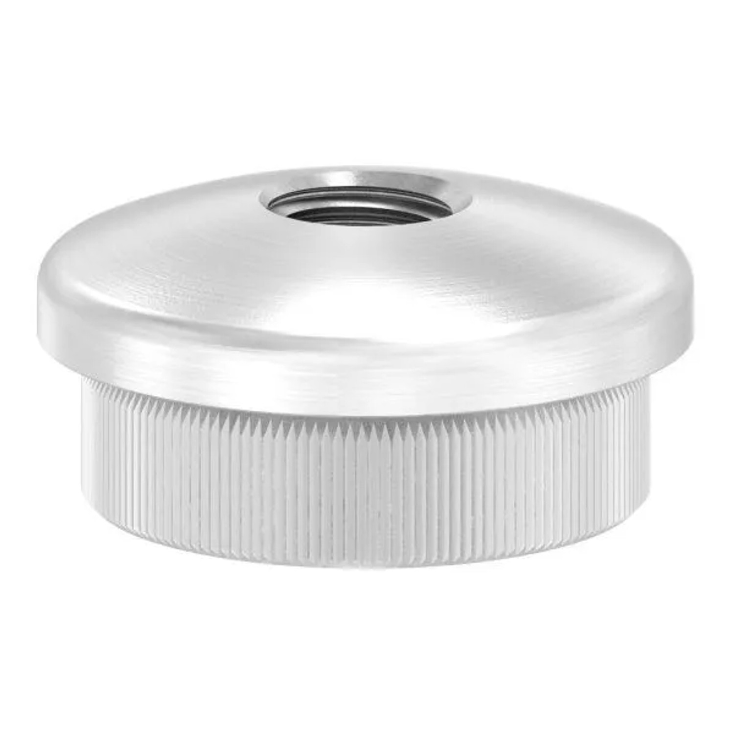 FeNau Einsteckkappe Edelstahl V2A Ø 26,9x2,0 mm Mit M8 Gewinde Gewölbt