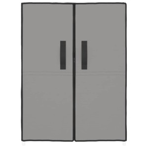 vidaXL Schuhschrank Grau 60x28x90 cm Stoff 337262