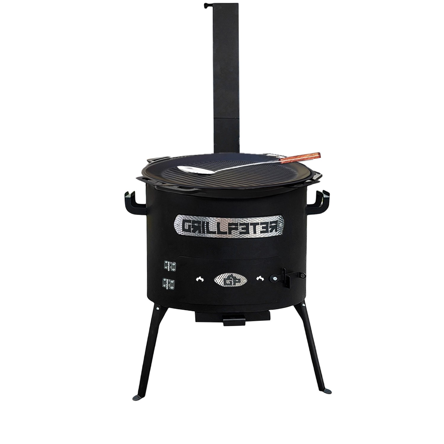 Grillpeter Utschak Set Asamat Ø40 cm mit Kazan 15 Liter Gusseisen Grilldeck günstig online kaufen
