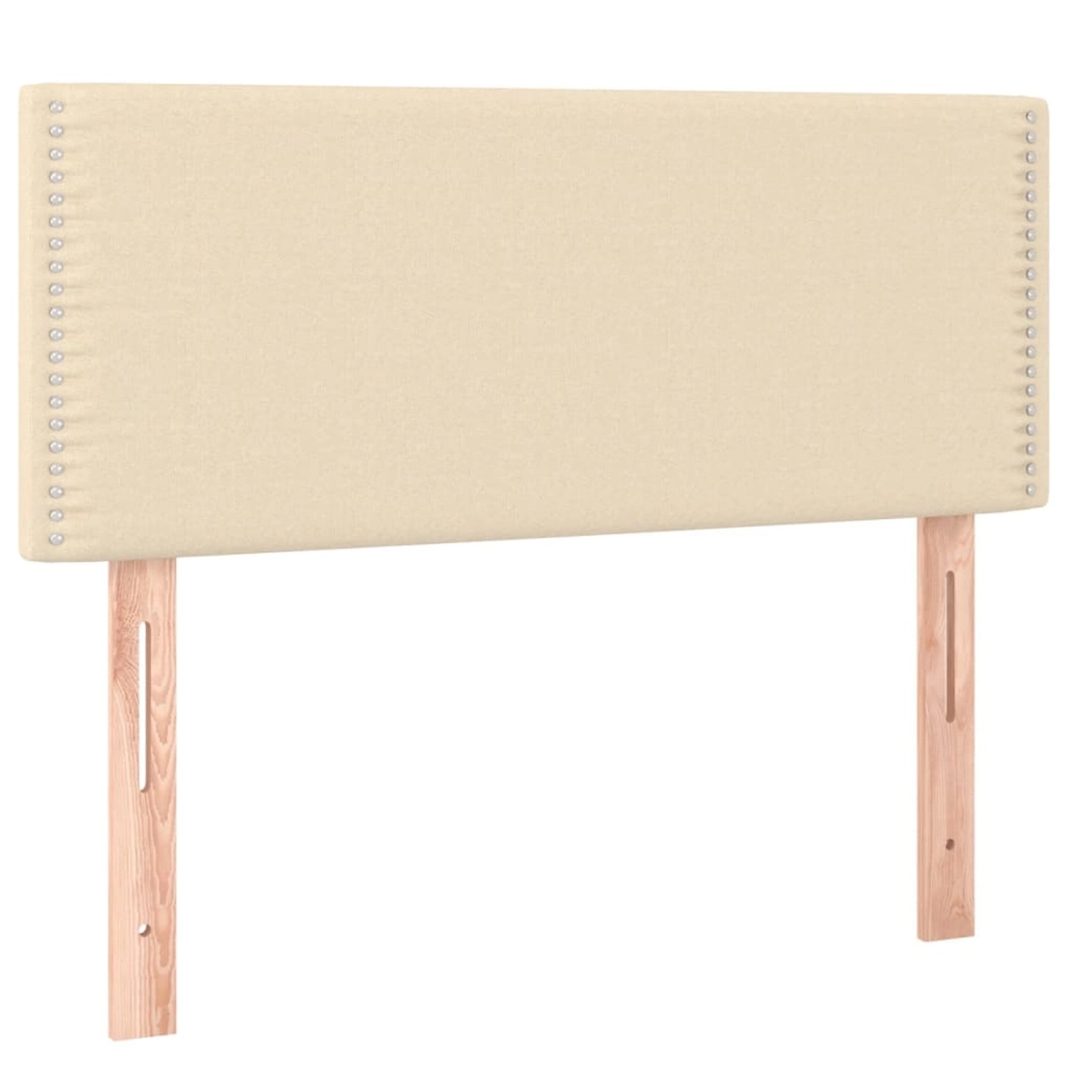 vidaXL LED Kopfteil Creme 100x5x78/88 cm Stoff 3121467