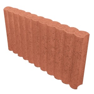 Christoph Palisade-Randstein 25 cm x 50 cm x 6 cm Braun