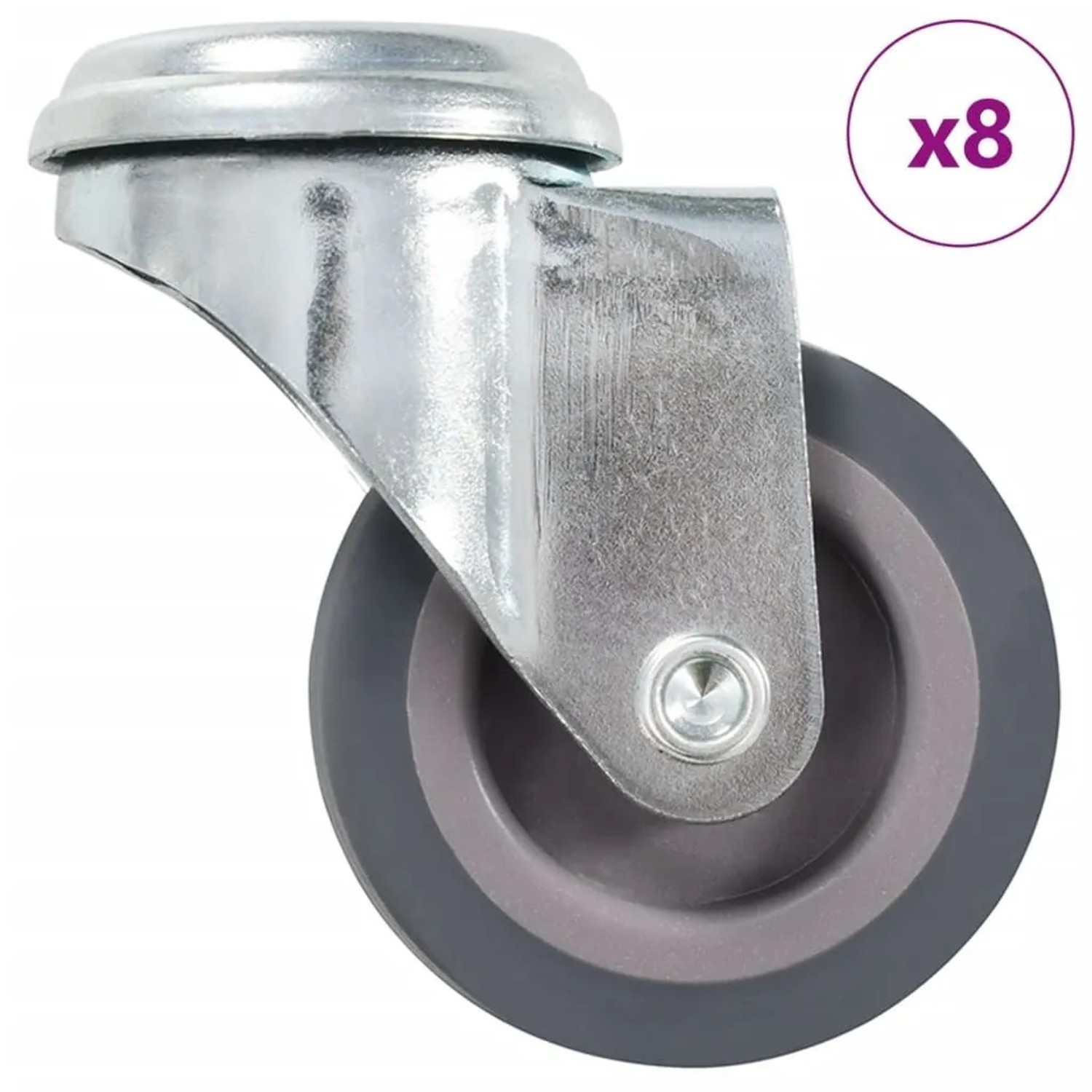 vidaXL 8 Stk Lenkrollen mit Bolzenloch 50 mm 277841