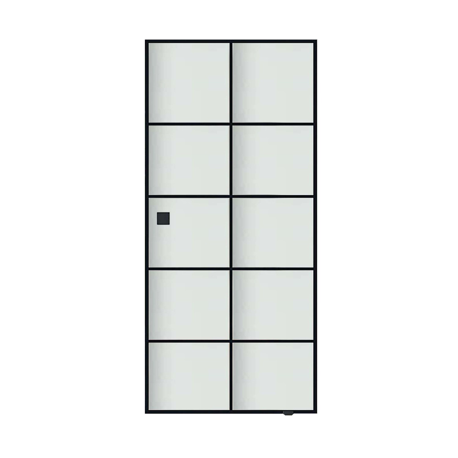 Glasschiebetür ESG Floatglas satiniert Siebdruck 76/29 Black 2.060 x 940 x 8 mm_3