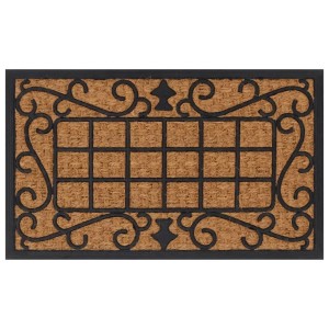 vidaXL Fußmatte Rechteckig 45x75 cm Gummi und Kokosfaser 155666