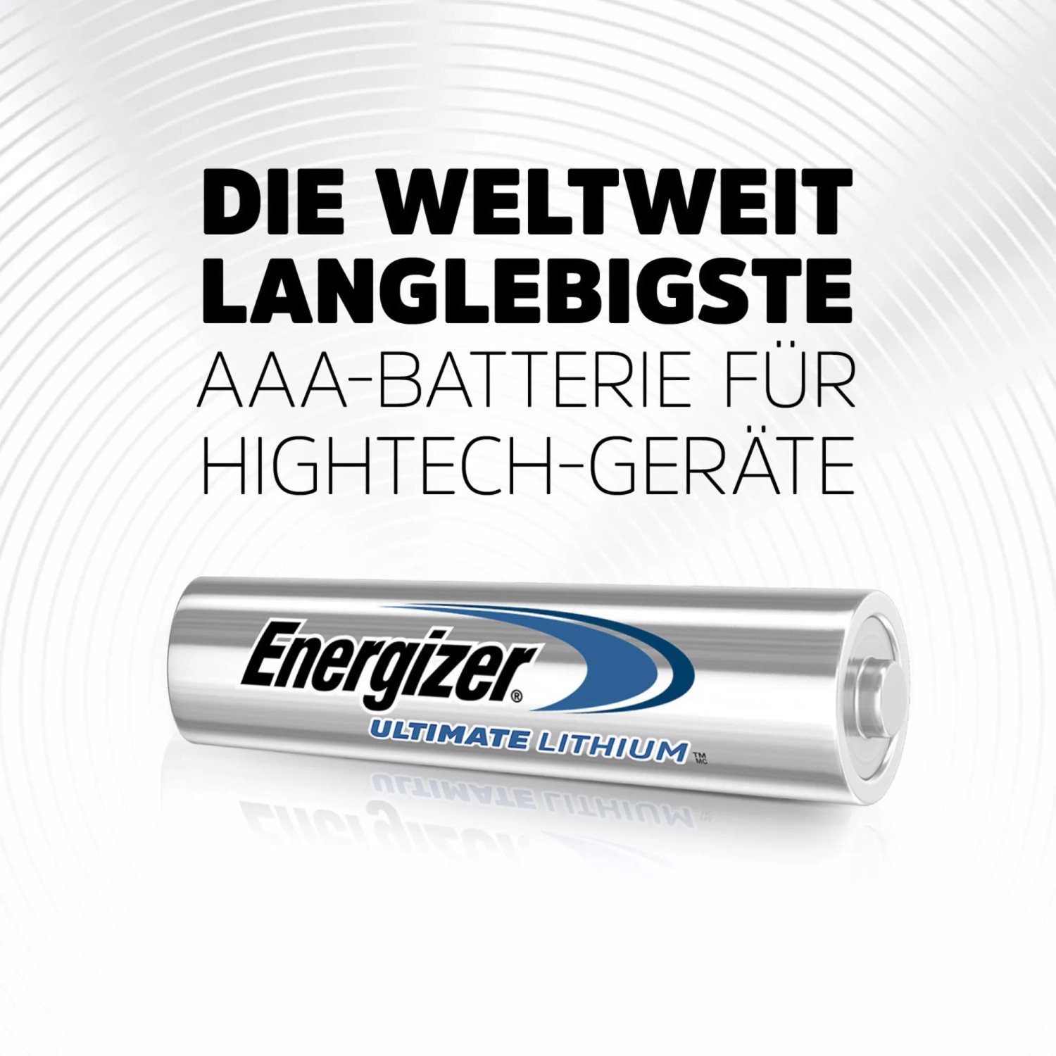 Energizer Ultimate Lithium AAA Batterie, 4er-Pack. Micro-Batterie für High-Tech Geräte.