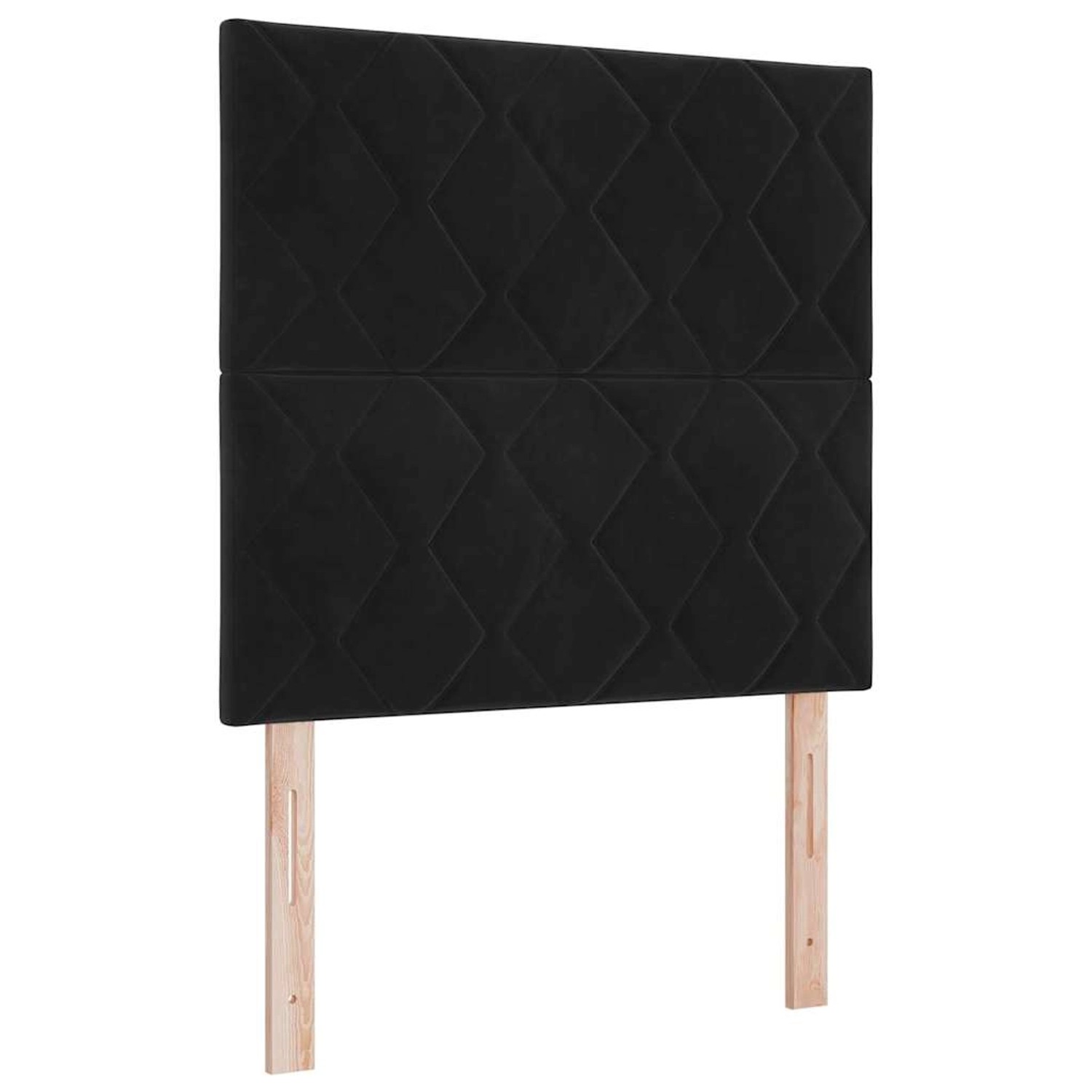 vidaXL LED Kopfteil mit LED-Streifenleuchten Schwarz 100 cm Samt 3338510 günstig online kaufen