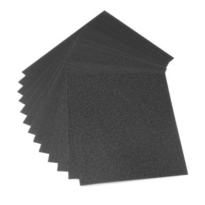 STAHLWERK Schleifpapier Set, 12 Blatt Siliziumcarbid für Holz, Metall & Kunststoff.