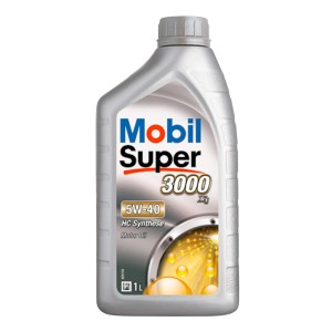 Mobil Super 3000 5W-40 Motoröl, 1 Liter Gebinde.