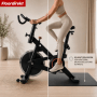Floordirekt Bodenschutzmatte unter Fitnessgerät, 200x90 cm, schützt den Boden.