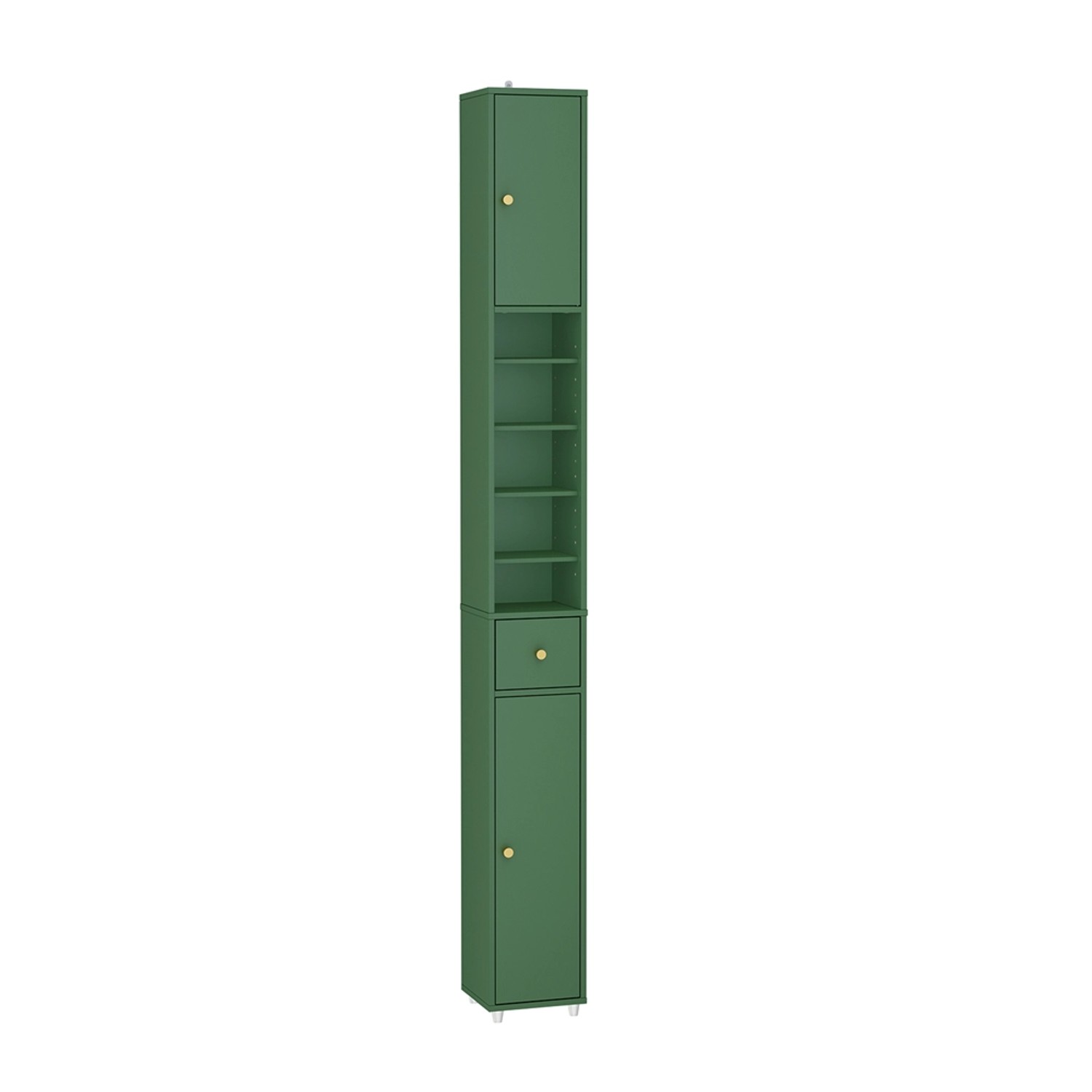 SoBuy Badezimmerschrank Hochschrank Badregal mit 6 Einlegeböden 20x180x20cm günstig online kaufen