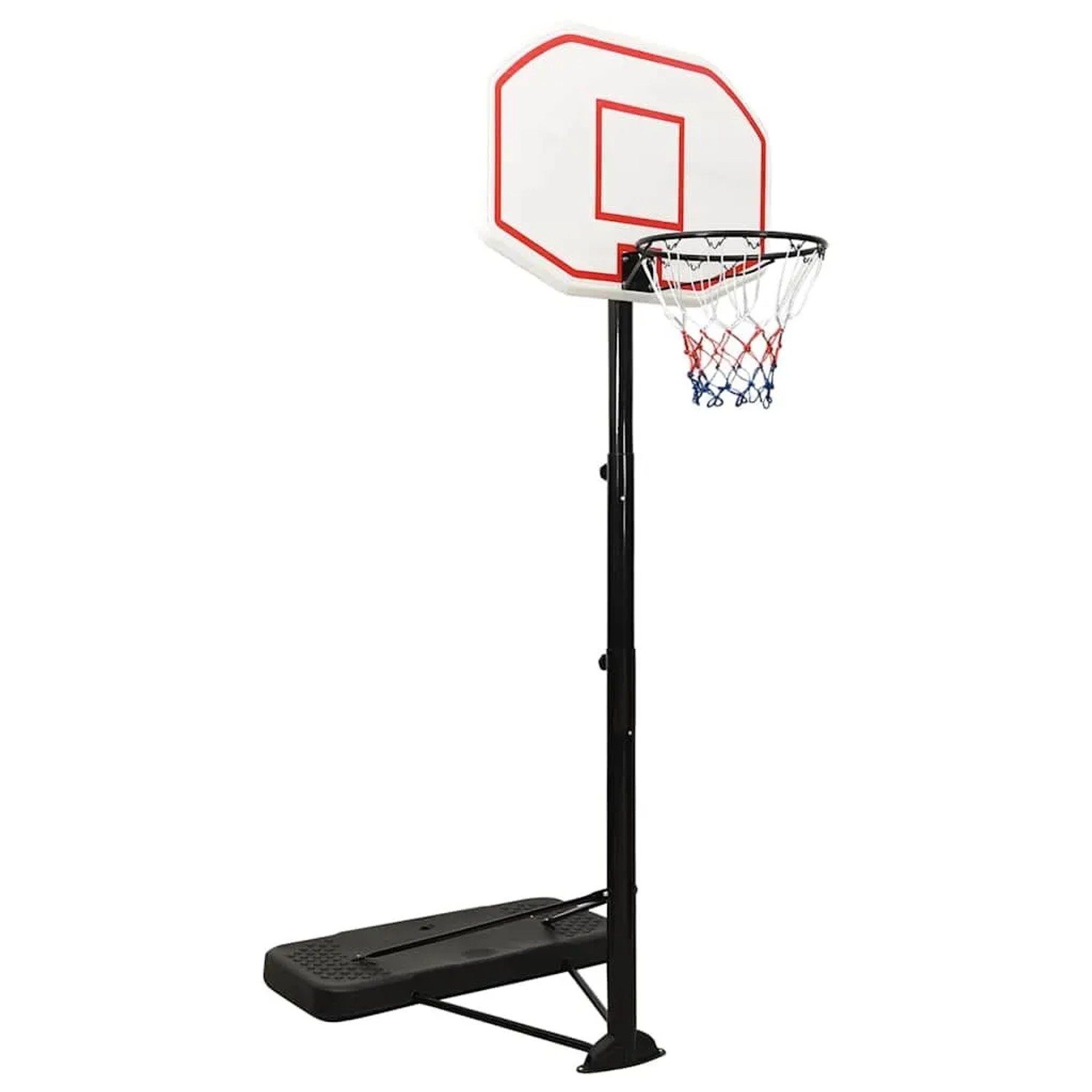 vidaXL Basketballständer Weiß 258-363 cm Polyethylen 93648