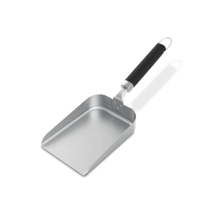 Weber Schaufel aus Edelstahl für Plancha-Grills mit ergonomischem Griff.