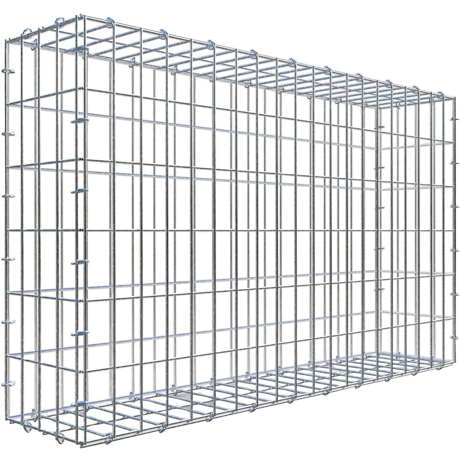 Gabiona C-Ring-Gabione 60 x 100 x 20 cm Maschenw 5 x 10 cm