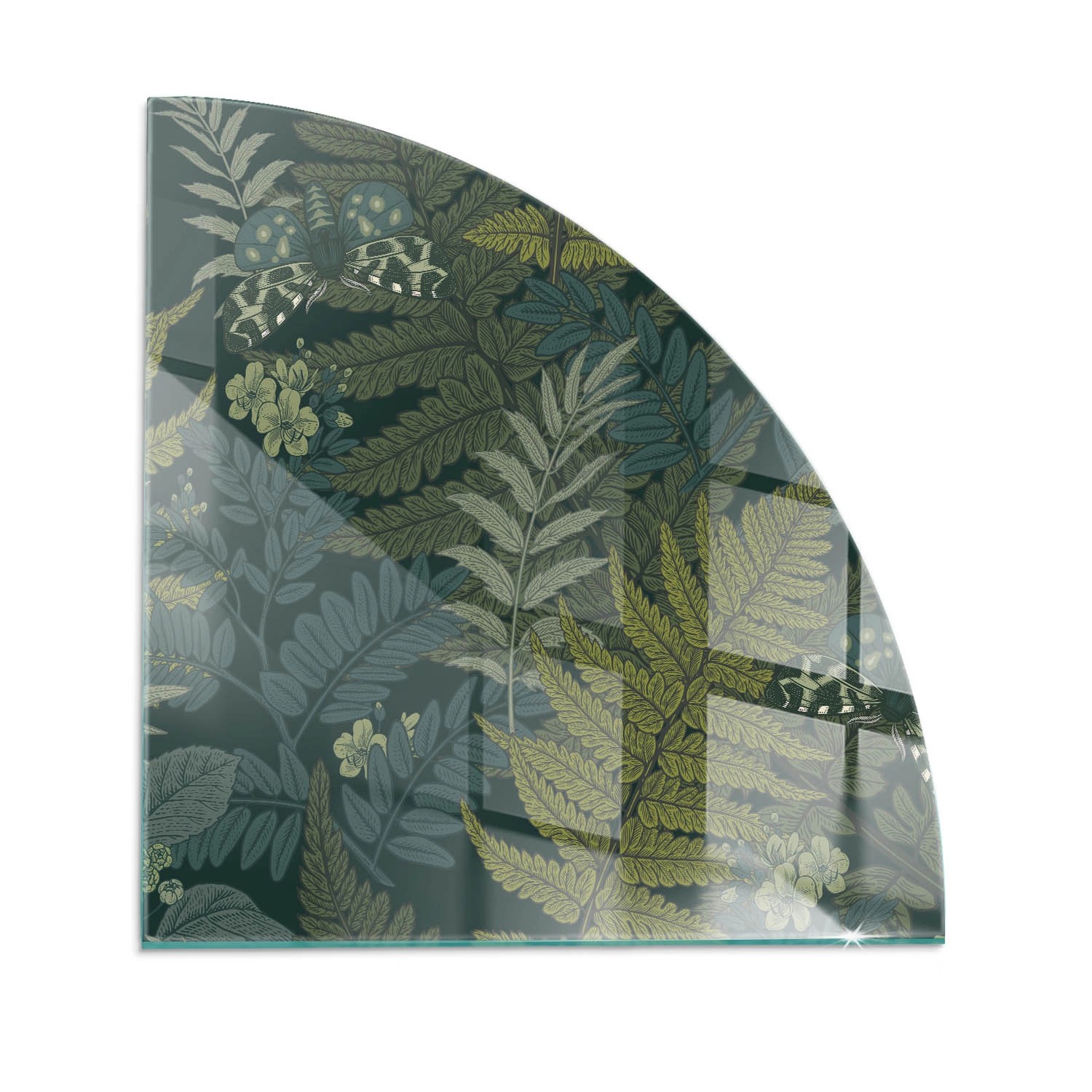 Tulup Glasplatte für Kamin Schmetterlingen Funkenschutzplatte Kaminöfen Qua günstig online kaufen