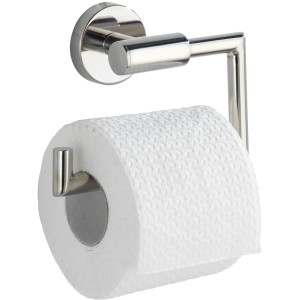 Wenko Toilettenpapierhalter Bosio, Edelstahl matt, zur Wandbefestigung mit Papierrolle.