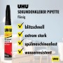 Uhu Sekundenkleber Blitzschnell Pipette, 10g, flüssig, mit Dosierspitze.