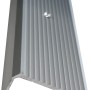 Silbernes Treppenwinkelprofil, 25x20 mm, 1000 mm lang, für Laminat und Parkett.
