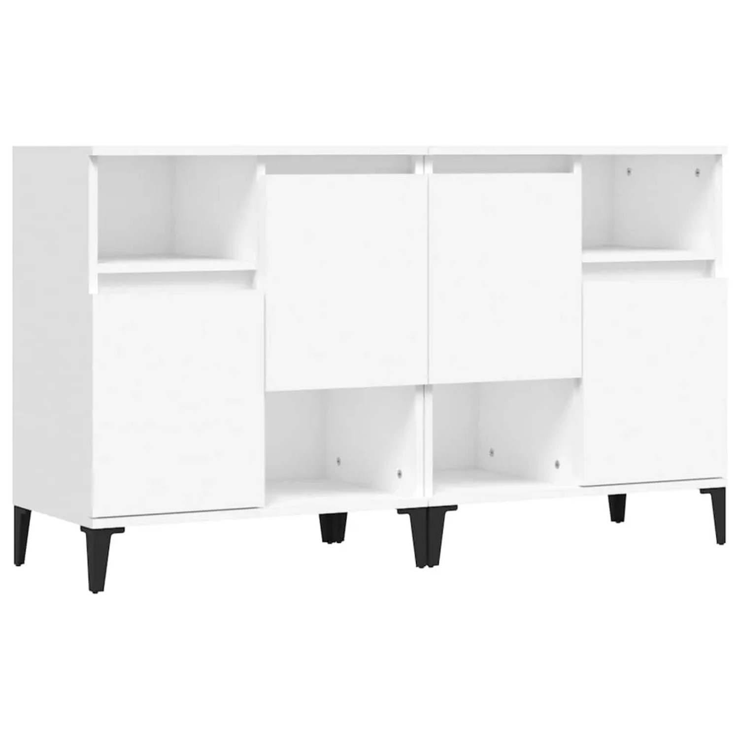vidaXL Sideboards 2 Stk Weiß 60x35x70 cm Holzwerkstoff 3185727