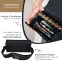 HMF 48810-02 Kellner Geldbörse Gürtel Kellnertasche Euro-Geldwechsler 21 x 10 x 7 cm Schwarz_4