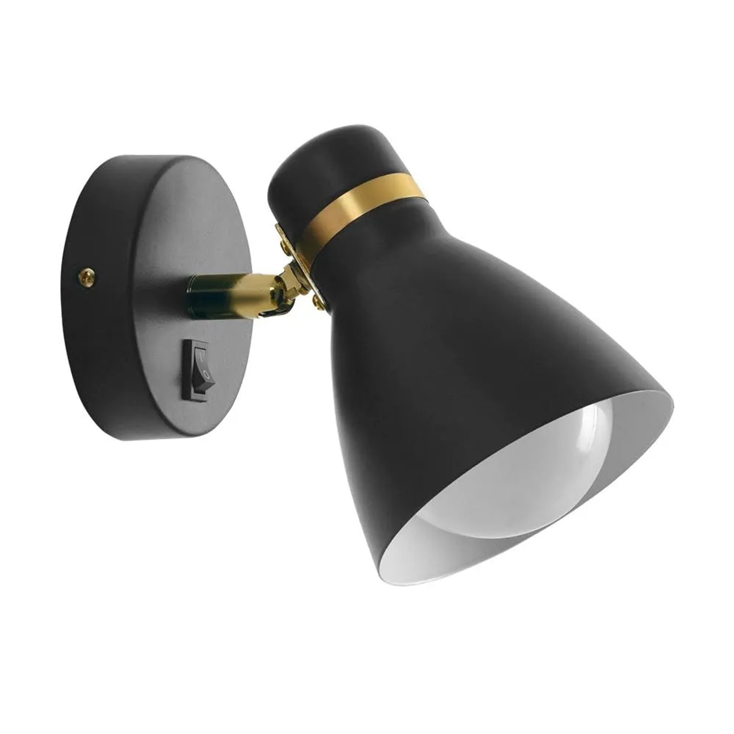 Arte Lamp Wandleuchte Fafnir E27 Schwarz Metall