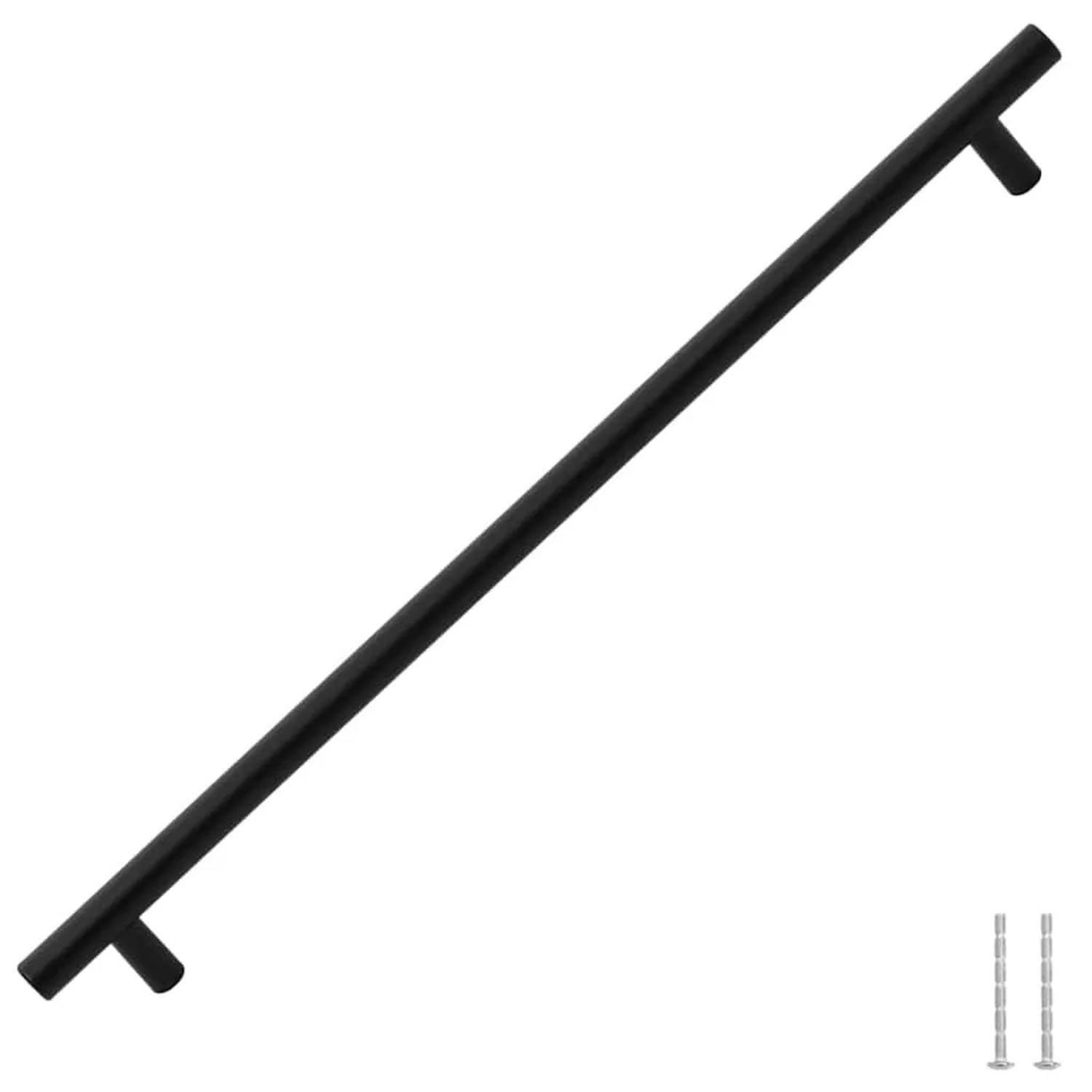 vidaXL Möbelgriffe 5 Stk Schwarz 480 mm Edelstahl 155371