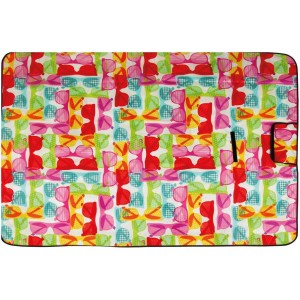 Bestlivings Picknickdecke mit buntem Sonnenbrillen-Fotodruck, 80x120 cm.