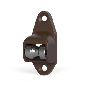 Braune Bauheld Rollladen Schnurführung mit Stahlrolle für bis zu 5mm Schnüre.