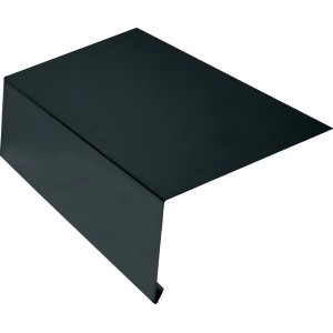 Anthrazitfarbener Rinneneinhang aus Aluminium, 200 mm x 2 m, ohne Wasserfalz.