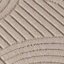 Detailansicht: Beige Ayyildiz Flachgewebeteppich Helix mit gerippter Struktur, Ø 120 cm.