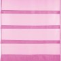 Pinke Bistrogardine mit Raffoptik und Stangendurchzug, 80x110 cm. Dekorative Fenstergardine für Küche und Wohnraum.