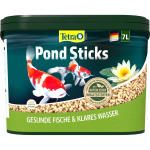 Tetra Pond Fischfutter Sticks 7 l, Hauptfutter für Teichfische für gesundes Wachstum und klare Wasserqualität.