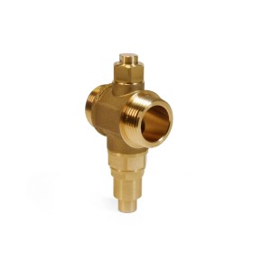 Robustes Caleffi Anti-Frost-Ventil aus Messing für Wärmepumpen. DN25 mit 25,4 mm Innengewinde zur Heizungs-Installation.