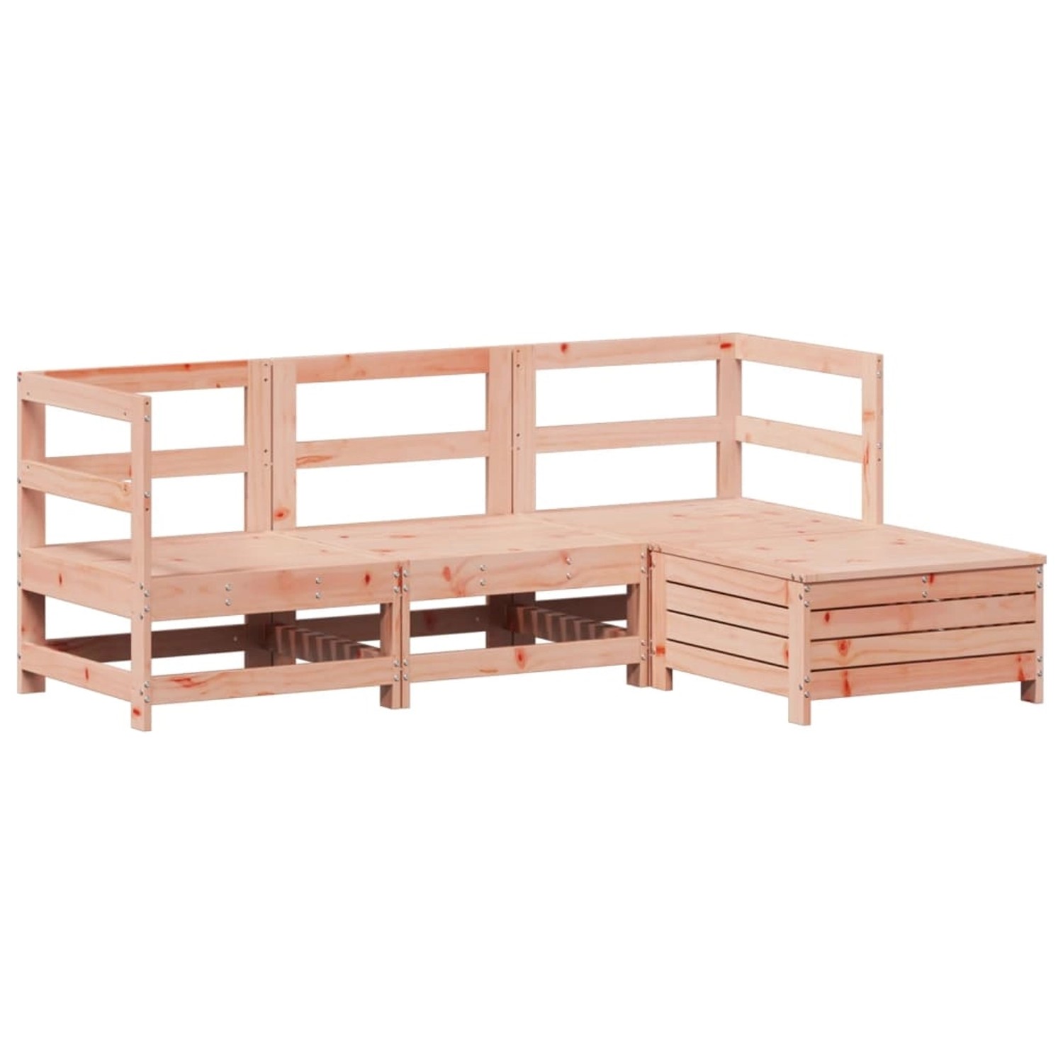 vidaXL 4-Tlg Garten-Sofagarnitur Massivholz Douglasie 3250786