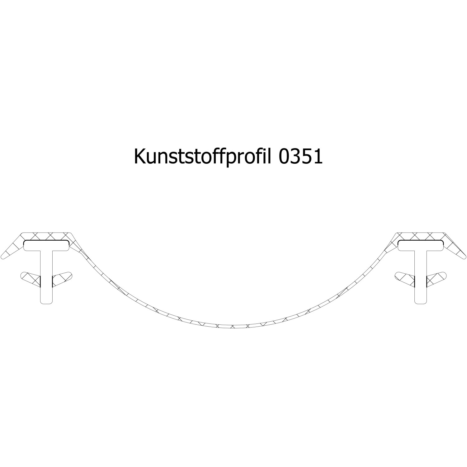 Graues Schulte Dichtprofil für Badewannenfaltwand, senkrecht, 140 cm lang.