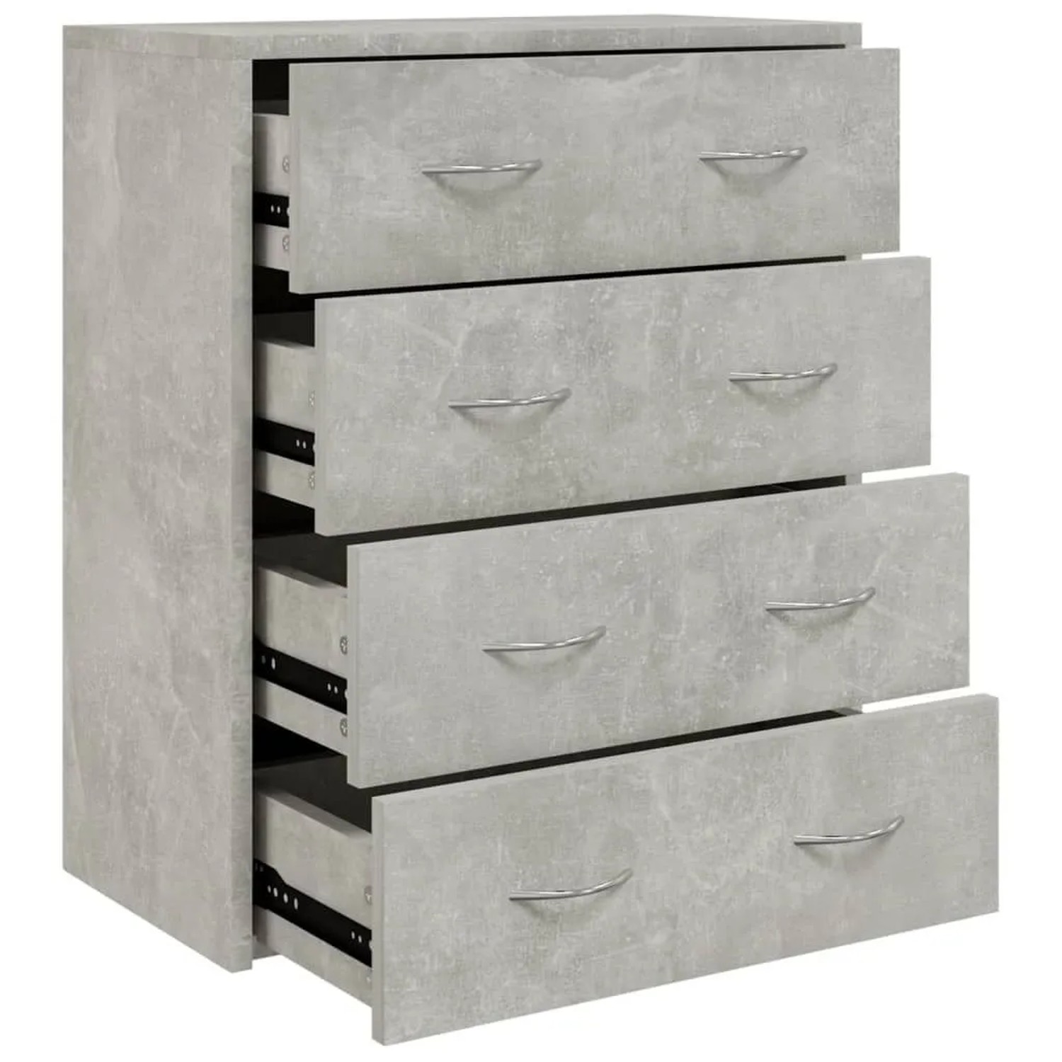 vidaXL Kommode mit 4 Schubladen 60x30,5x71 cm Betongrau 342578